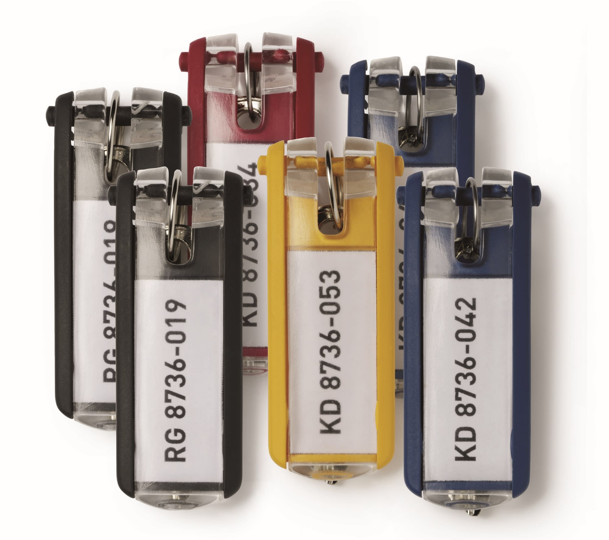 GuestSupply US | Durable Key Tags, Assorted, 6 pk
